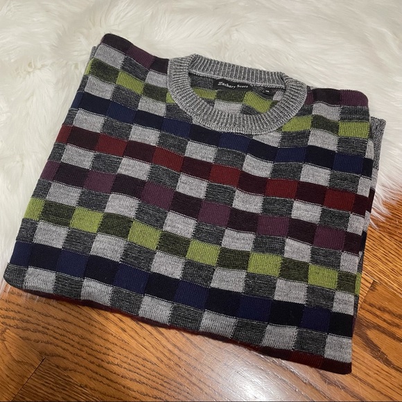 Vintage Checkered Sweater - Picture 2 of 5